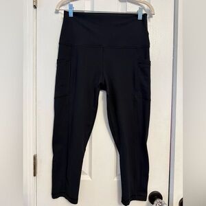 90 Degree By Reflex Black Crop leggings